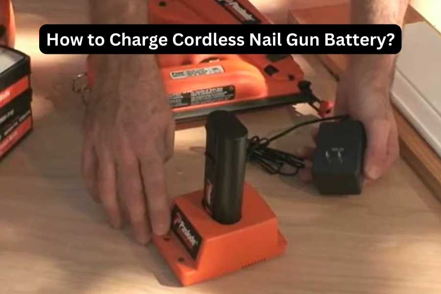 how to charge nail gun battery