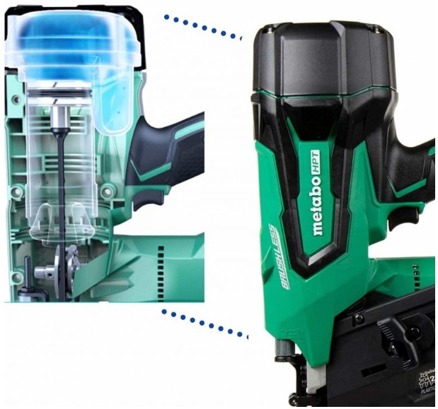 The spring drive system of Metabo cordless framing nailer