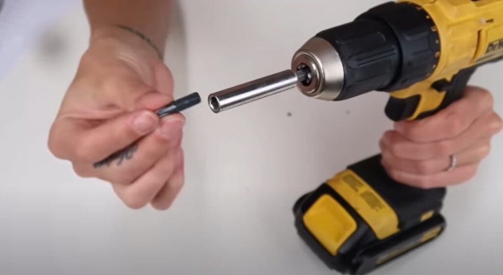 Put The Chosen Bit Into The Drill