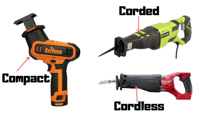 reciprocating saw types