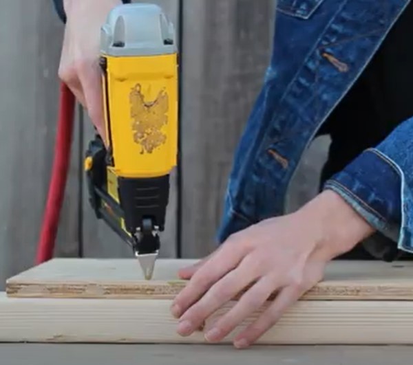 Test the brad nailer on a scrap wood