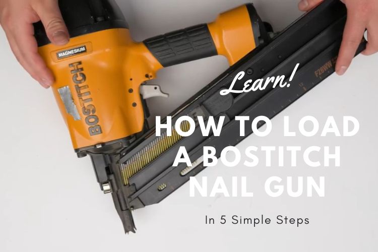 How to load a bostitch nail gun
