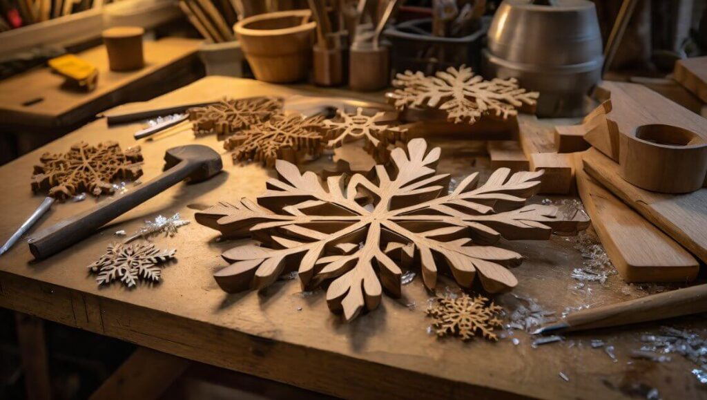 Crafting Christmas Magic: Wooden Snowflake
