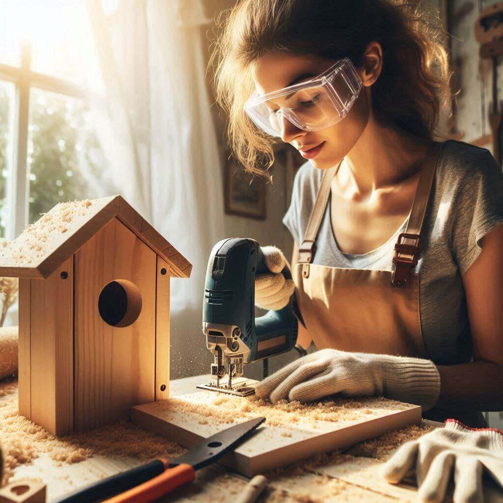 Build a Birdhouse using a jigsaw