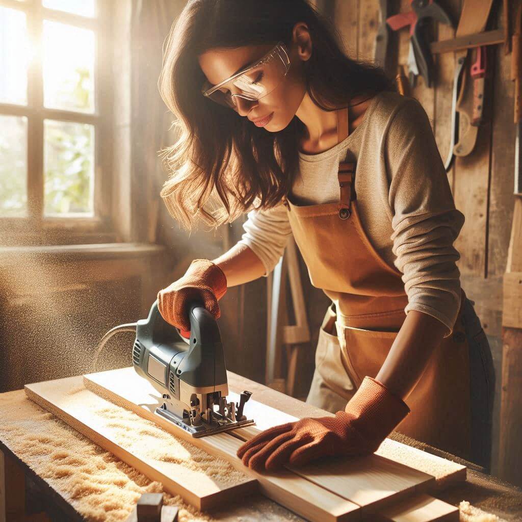 how to cut a straight line with a jigsaw