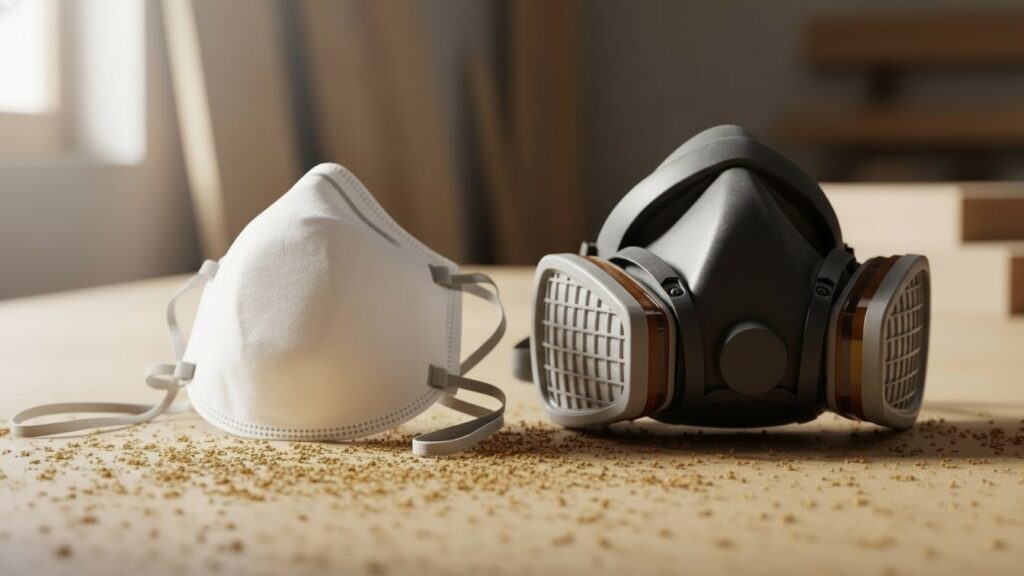 N95 dust mask vs P100 respirator filter