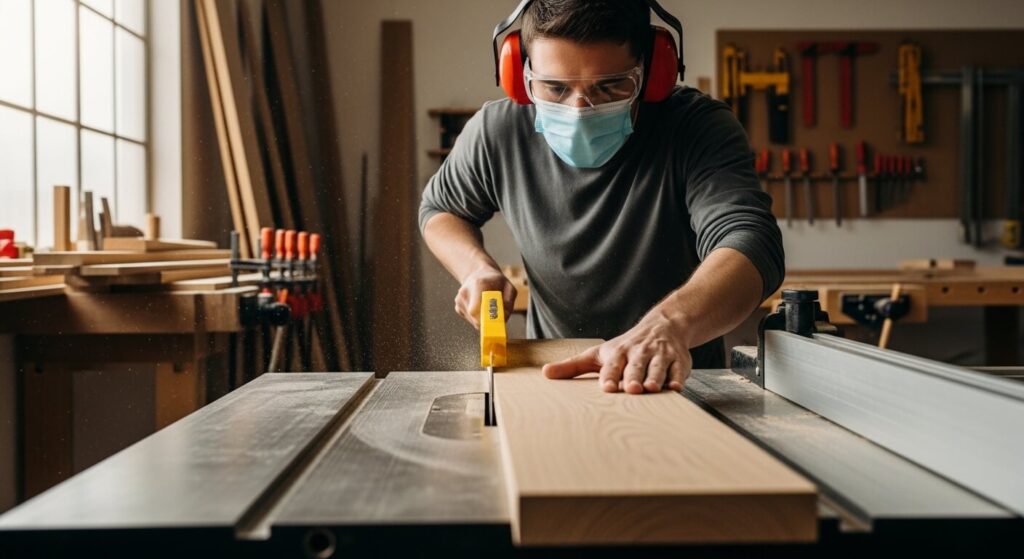 table saw push stick for woodworking safety